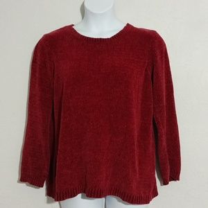 Rebecca Malone Polyester red knit sweater